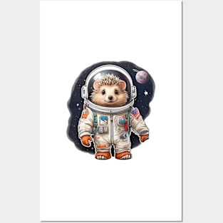 Hedgehog astronaut Posters and Art